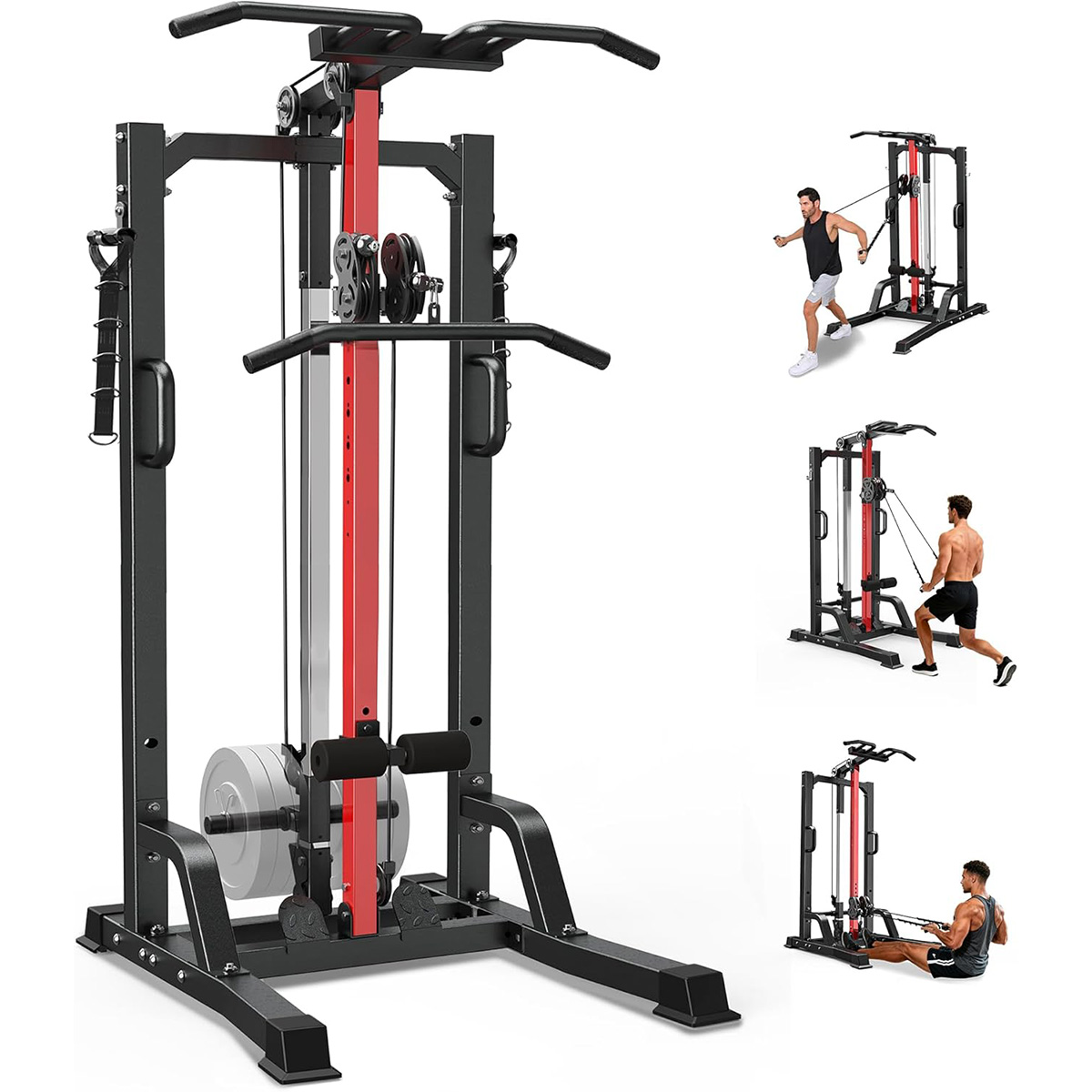 Home Gym System - Pooboo Home Gym Machine - High/Low
