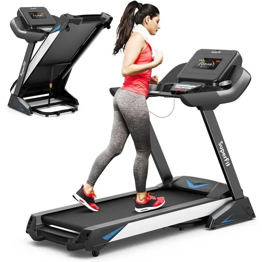 Home Gym System - Heavy-Duty Treadmill with 4.75HP, 15% Auto
