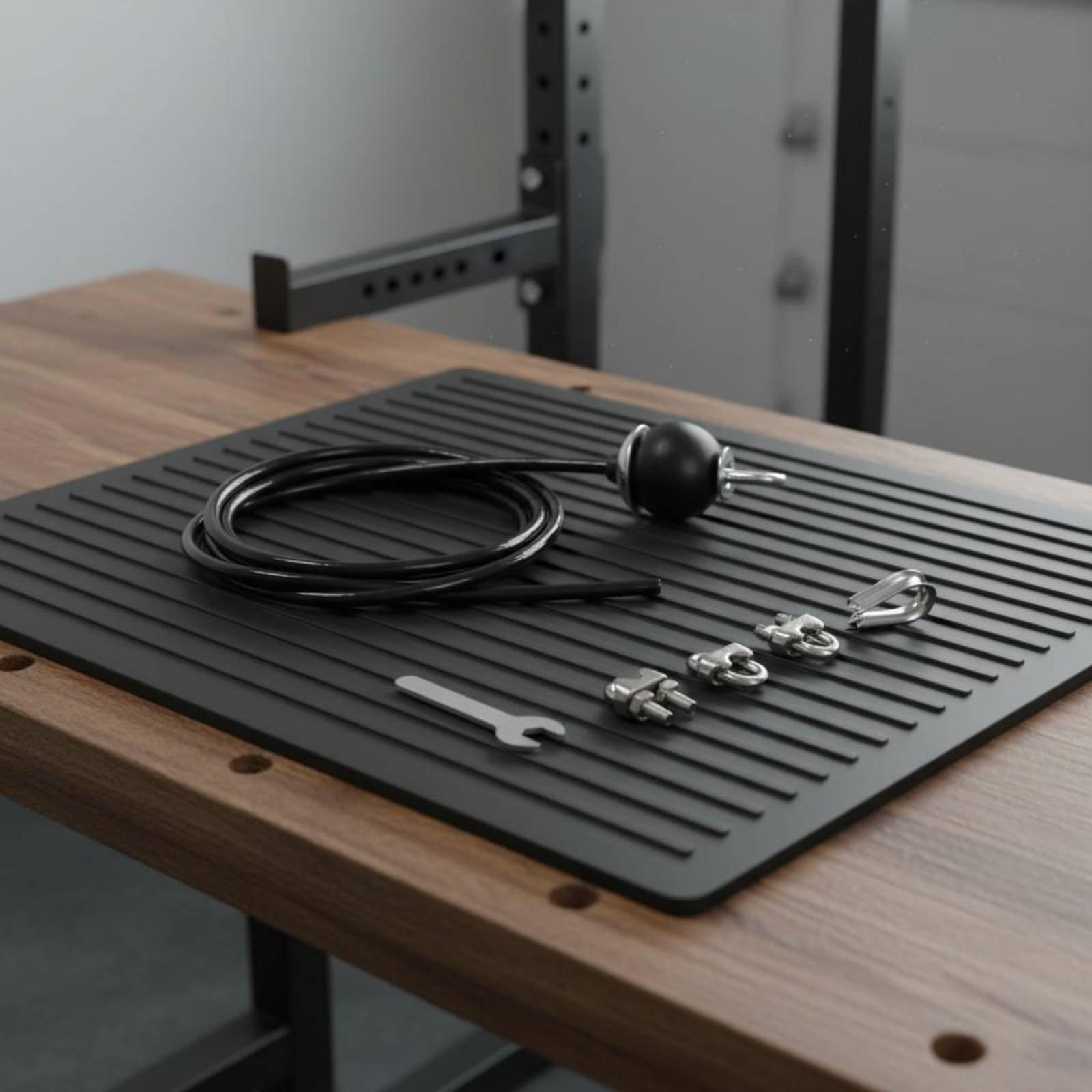 Home Gym System - Pulley Cable Adjustable Steel Cord Fitness