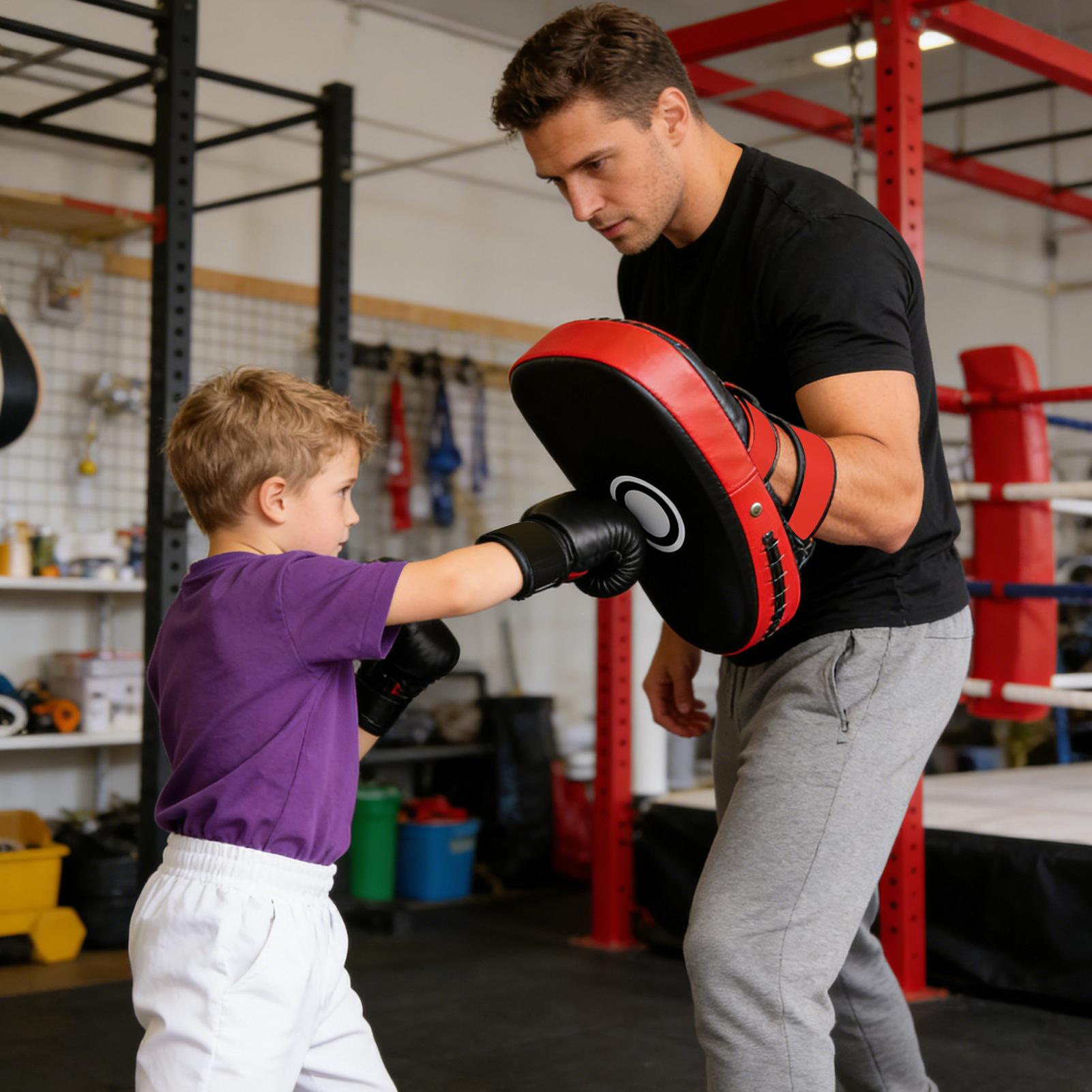 PU Leather Boxing Pads Curved  - đánh giá và giá Home Gym Kids
