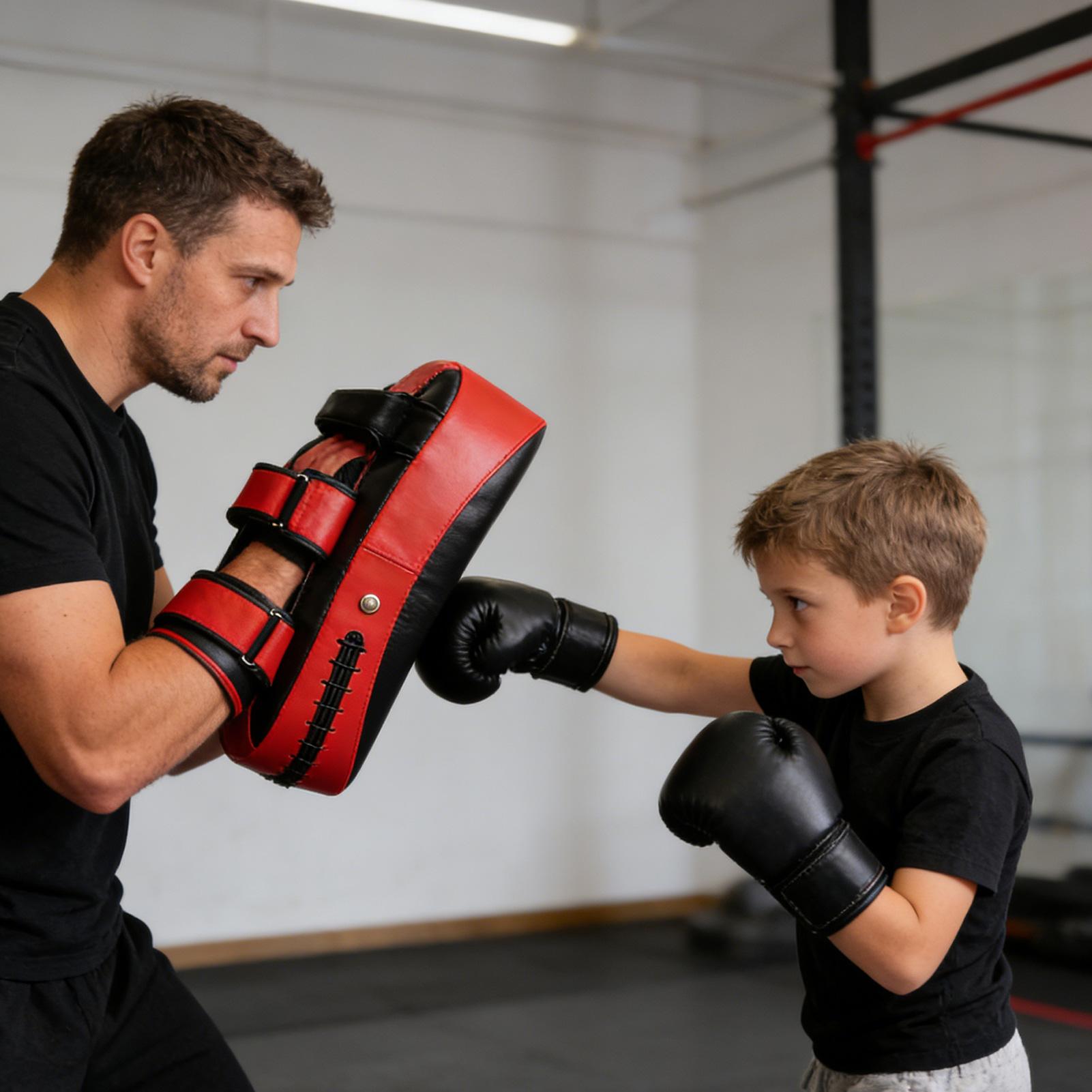 PU Leather Boxing Pads Curved  - đánh giá và giá Home Gym Kids
