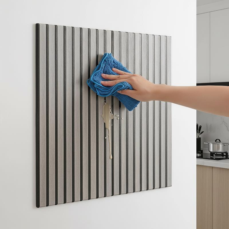 3D Wood Slat Wall Panels Eco-f - đánh giá và giá Home Gym Yoga Room