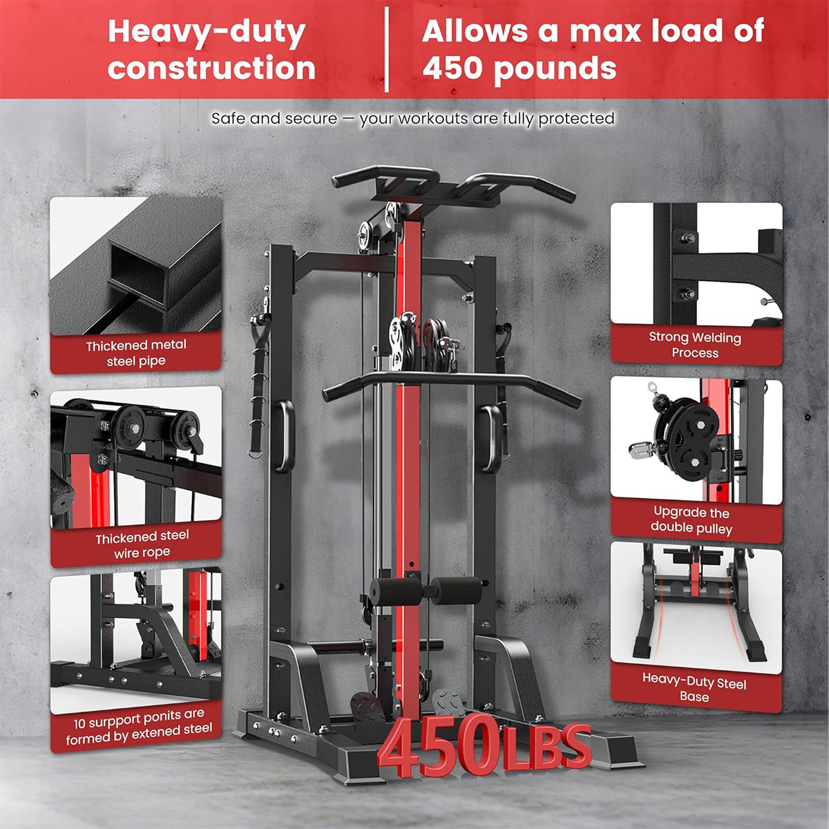 Pooboo Home Gym Machine - High - đánh giá và giá Home Gym System