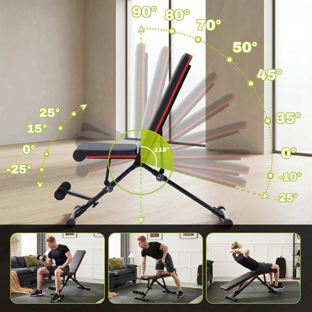 Adjustable Weight Bench for Fu - đánh giá và giá Home Gym Full Body