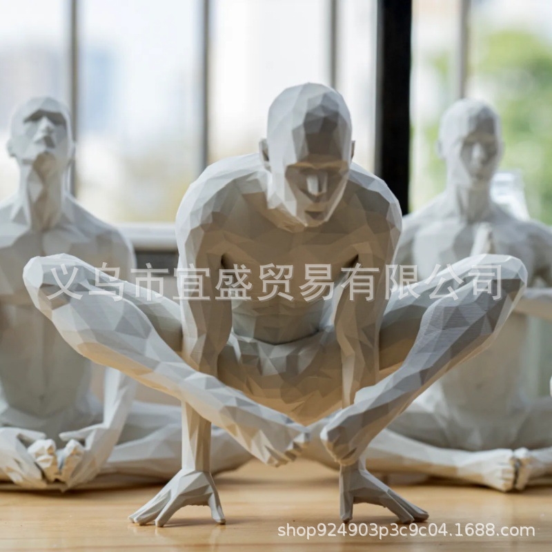Yoga Man Figurine Minimalist H - đánh giá và giá Home Gym Yoga Room