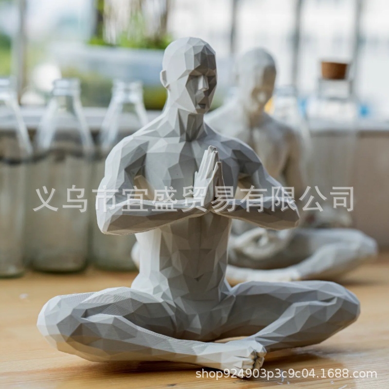 Yoga Man Figurine Minimalist H - đánh giá và giá Home Gym Yoga Room