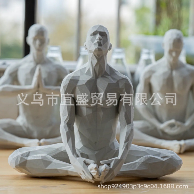 Yoga Man Figurine Minimalist H - đánh giá và giá Home Gym Yoga Room