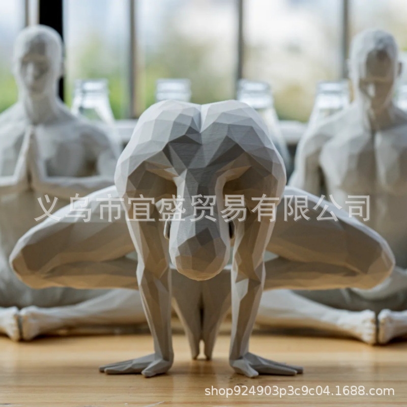 Yoga Man Figurine Minimalist H - đánh giá và giá Home Gym Yoga Room