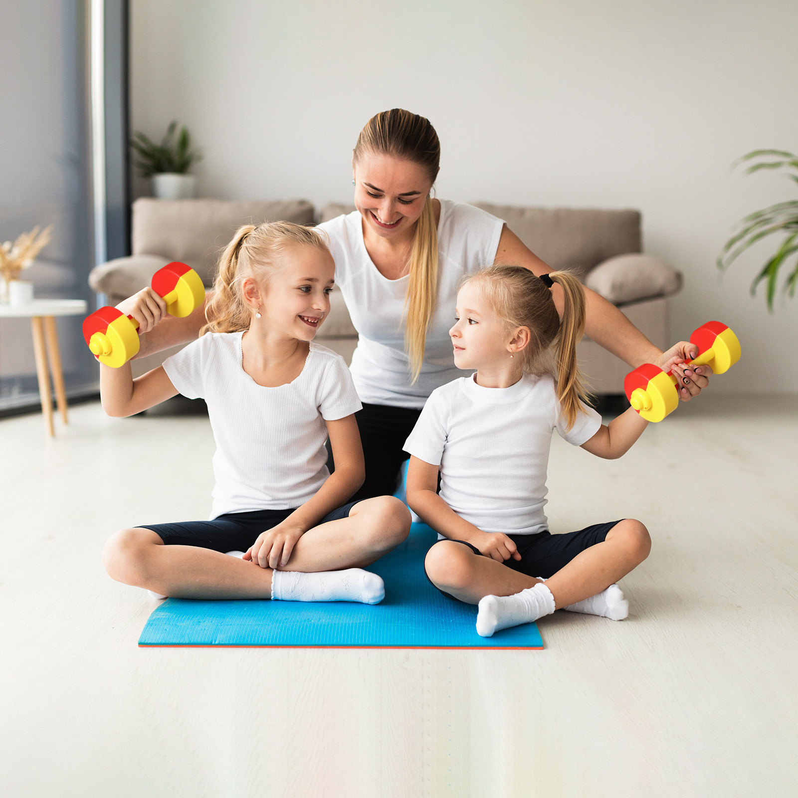 1Pair Children Plastic Dumbbel - đánh giá và giá Home Gym Kids