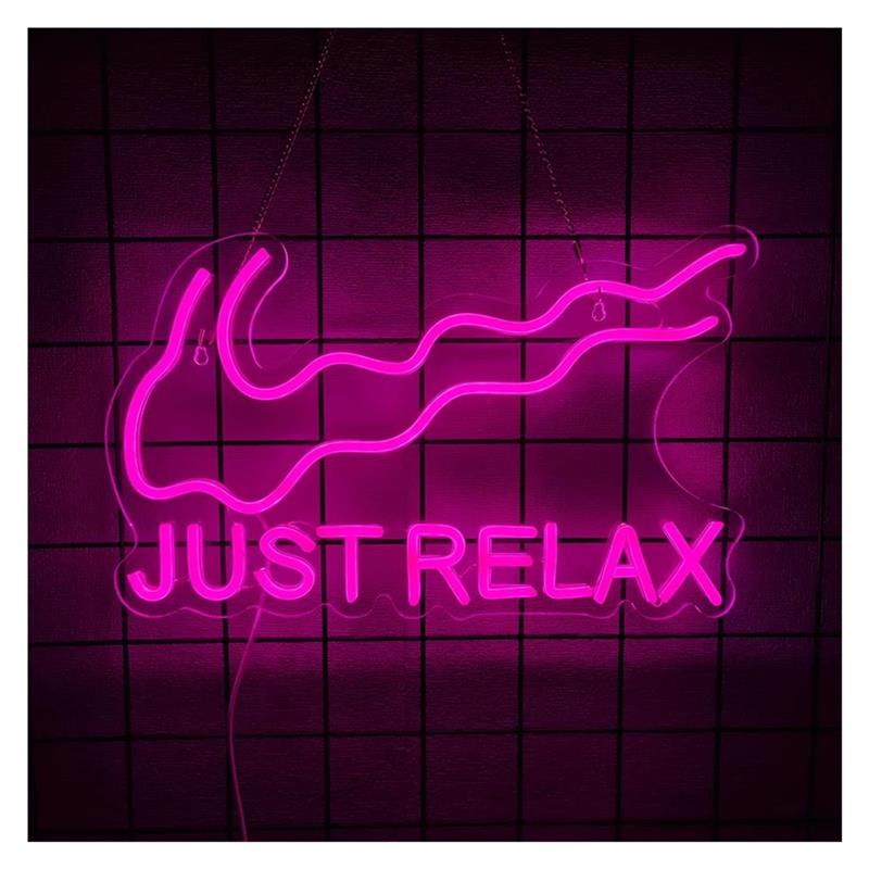 Just Relax Neon Sign Light For - đánh giá và giá Home Gym Yoga Room