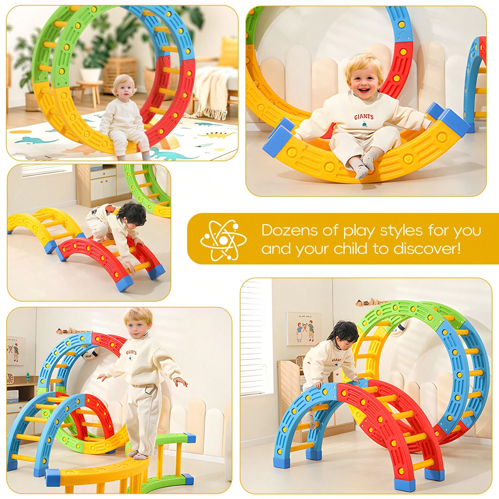 GCCSJ 2-In-1 Foldable Toddler  - đánh giá và giá Home Gym Kids