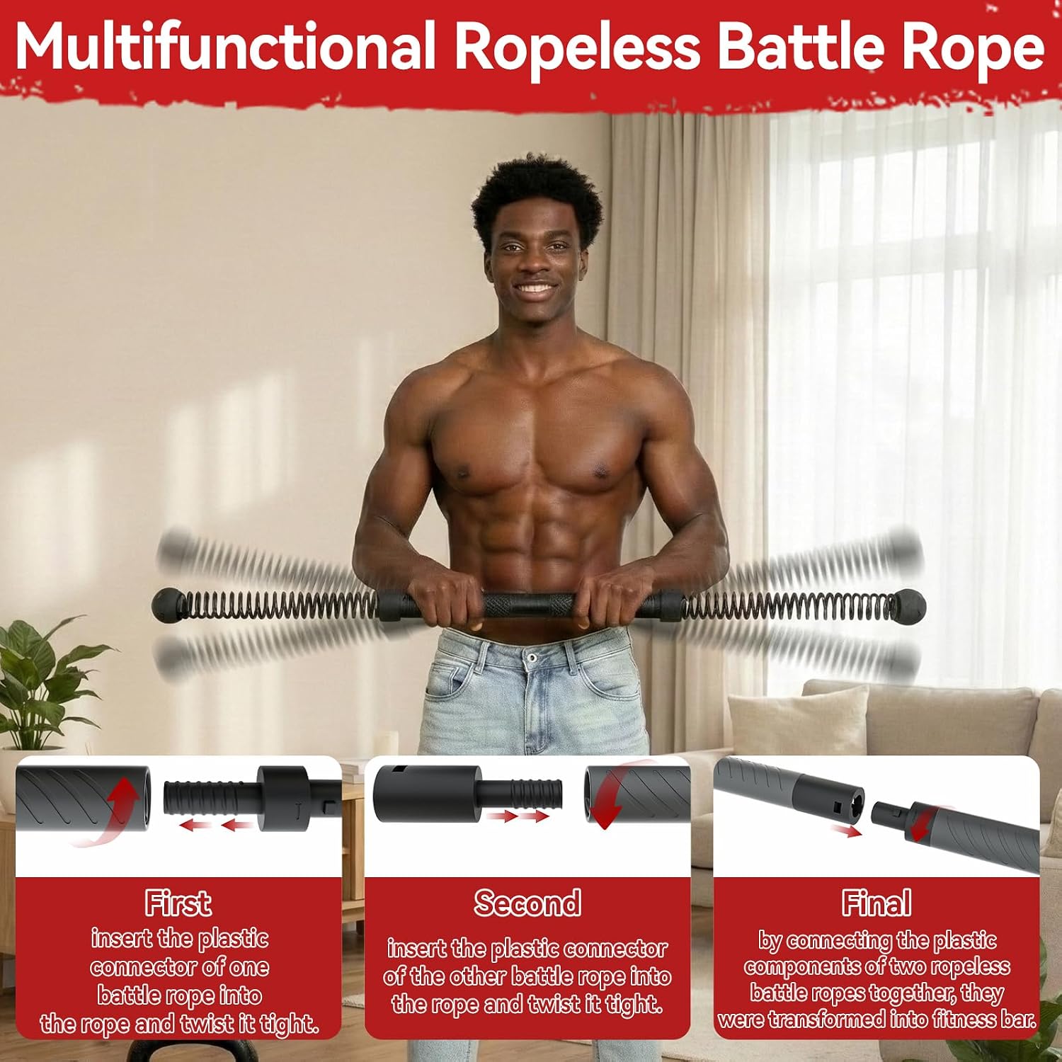 2-in-1 Upgraded Cordless Battl - đánh giá và giá Home Gym Full Body