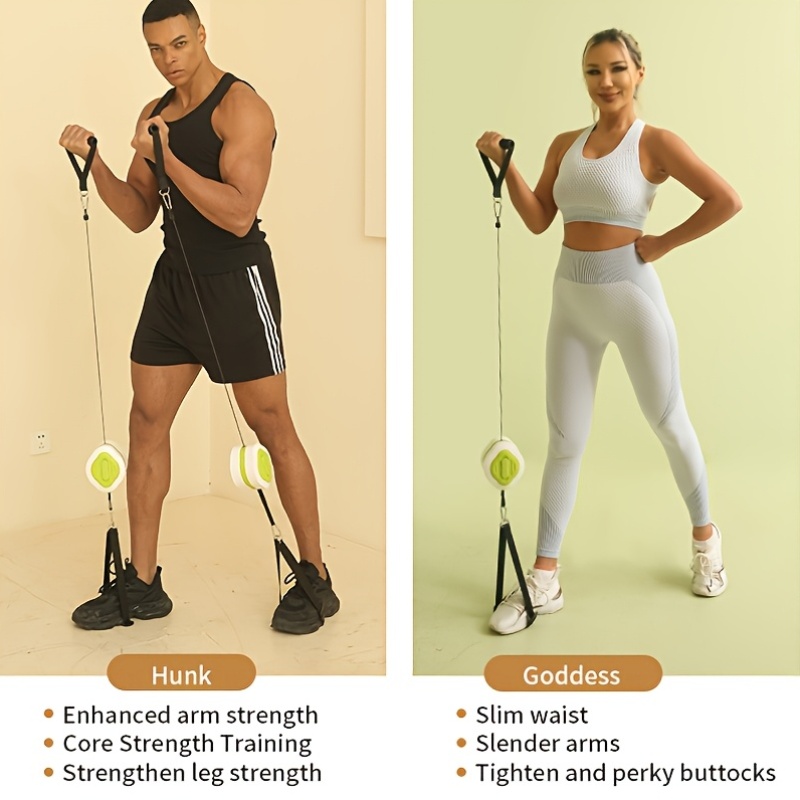 Portable Retractable Cable Tra - đánh giá và giá Home Gym System