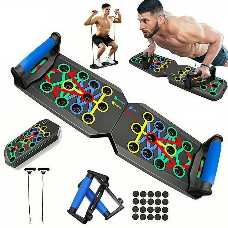 Foldable Push Up Board with Re - đánh giá và giá Home Gym System